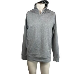 Public Rec Mens Gray Better Than Down Hoodie Pullover Size M Zipper Pocket
